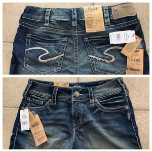 Silver “Suki” Mid Jean Shorts